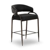 Tatum Vegan Leather 2-Tone Counter Stool by TOV Furniture at Eve Furniture