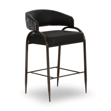 Tatum Vegan Leather 2-Tone Counter Stool by TOV Furniture at Eve Furniture