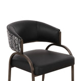 Tatum Vegan Leather 2-Tone Dining Chair by TOV Furniture at Eve Furniture