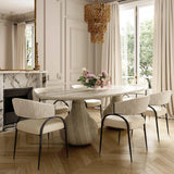 Tatum Vegan Leather 2-Tone Dining Chair by TOV Furniture at Eve Furniture