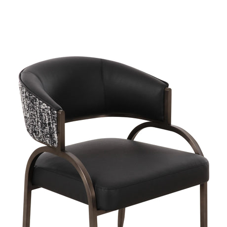 Tatum Vegan Leather 2-Tone Dining Chair by TOV Furniture at Eve Furniture