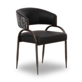 Tatum Vegan Leather 2-Tone Dining Chair by TOV Furniture at Eve Furniture