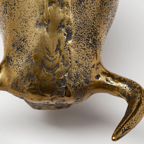 Tauro I Gold Cast Aluminum Raging Bull by Mercana at Eve Furniture