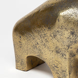 Tauro I Gold Cast Aluminum Raging Bull by Mercana at Eve Furniture