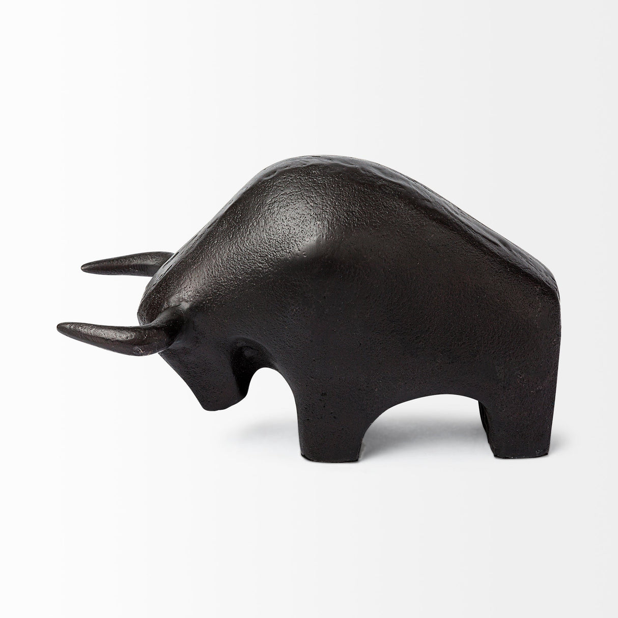 Tauro II Black Cast Aluminum Raging Bull by Mercana at Eve Furniture