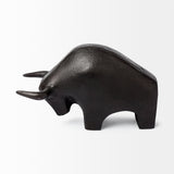 Tauro II Black Cast Aluminum Raging Bull by Mercana at Eve Furniture