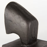 Tauro III (Set of 2) 10L x 5W Black Cast Aluminum Raging Bull Bookends by Mercana at Eve Furniture