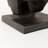 Tauro III (Set of 2) Black Cast Aluminum Raging Bull Bookends by Mercana at Eve Furniture