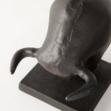 Tauro III (Set of 2) Black Cast Aluminum Raging Bull Bookends by Mercana at Eve Furniture