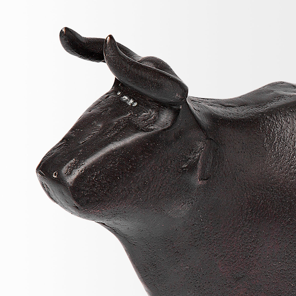 Taurus II Black Cast Aluminum Bull Decorative Object by Mercana at Eve Furniture