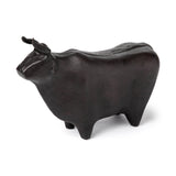 Taurus II Black Cast Aluminum Bull Decorative Object by Mercana at Eve Furniture