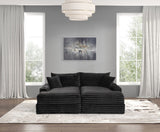 Tavedestrand Black Double Chaise Sofa