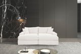 Tavedestrand White Double Chaise Sofa by Furniture of America at Eve Furniture