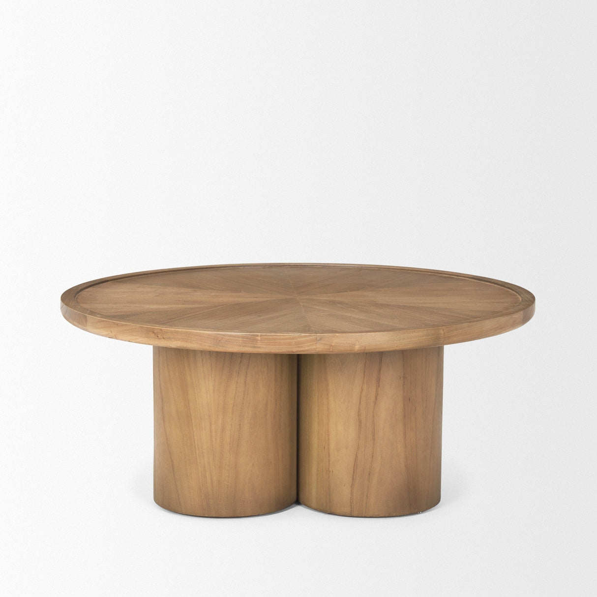 Tavi Medium Brown Round Coffee Table by Mercana at Eve Furniture