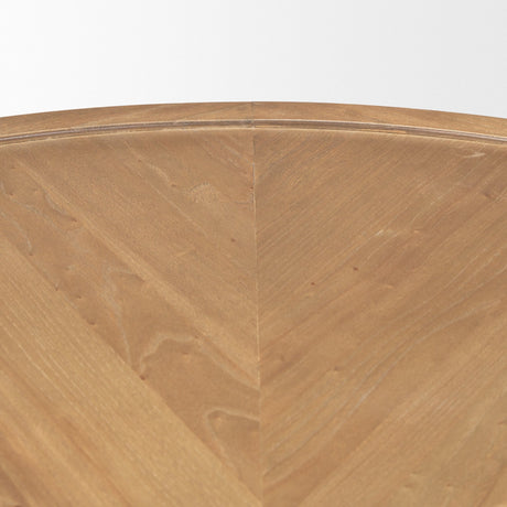 Tavi Medium Brown Round Coffee Table by Mercana at Eve Furniture