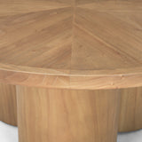 Tavi Medium Brown Round Coffee Table by Mercana at Eve Furniture