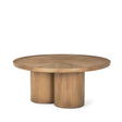 Tavi Medium Brown Round Coffee Table by Mercana at Eve Furniture