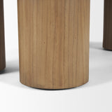 Tavi Rectangular Natural Brown w/ Column Legs Coffee Table by Mercana at Eve Furniture