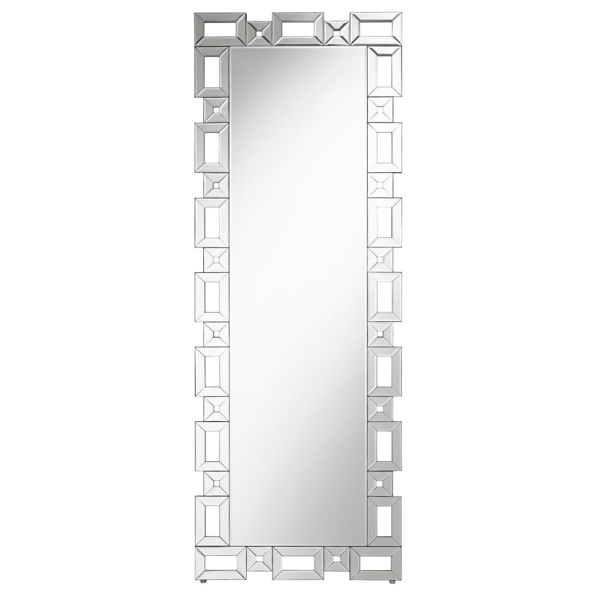 Tavin Geometric Frame Cheval Mirror by Coaster at Eve Furniture