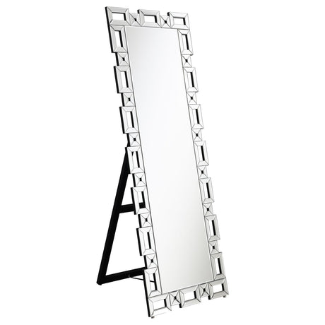 Tavin Geometric Frame Cheval Mirror by Coaster at Eve Furniture
