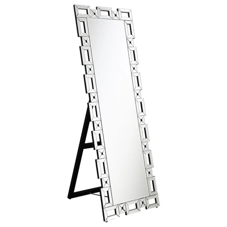 Tavin Geometric Frame Cheval Mirror by Coaster at Eve Furniture