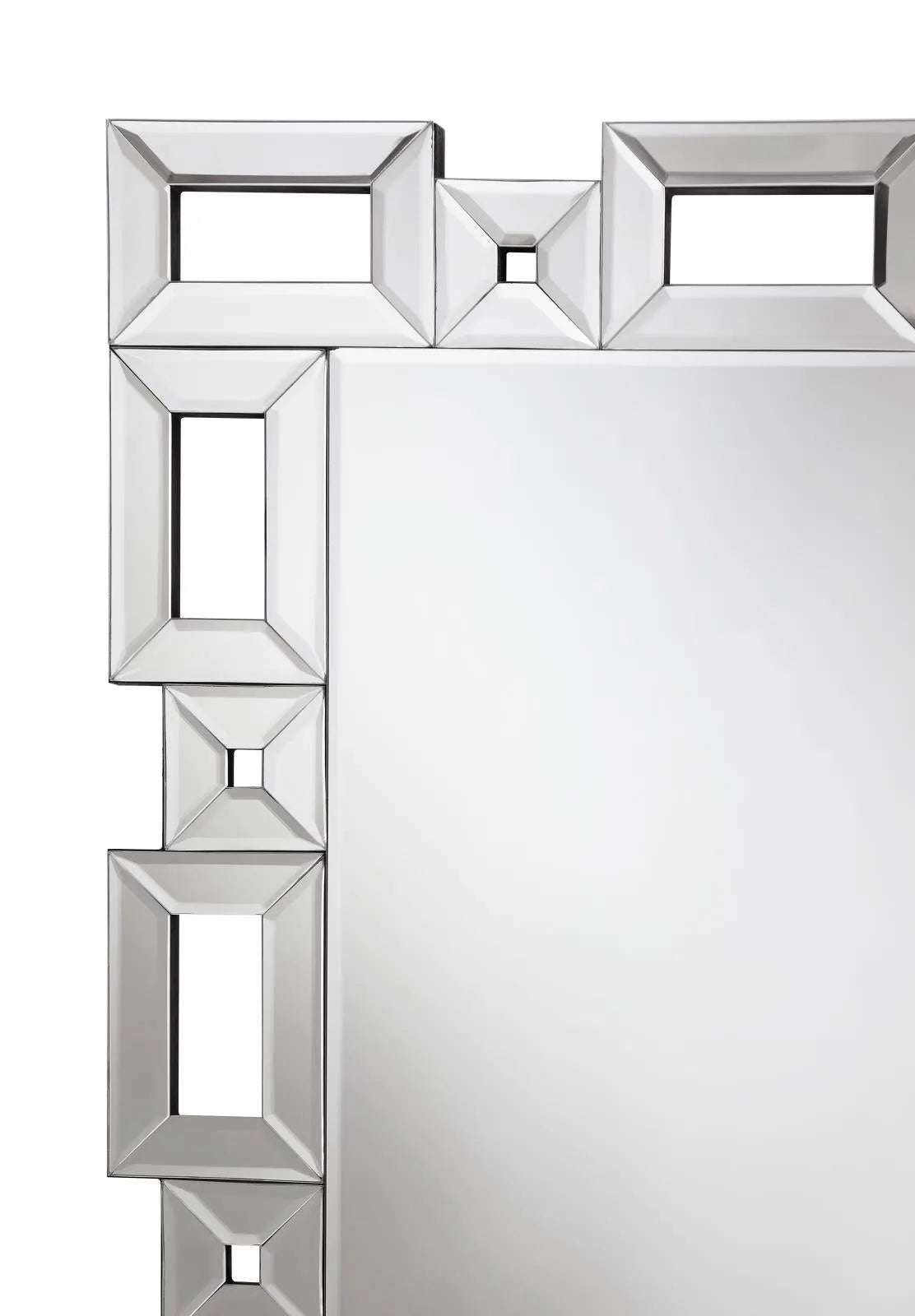 Tavin Geometric Frame Cheval Mirror by Coaster at Eve Furniture