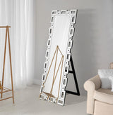Tavin Geometric Frame Cheval Mirror by Coaster at Eve Furniture