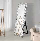 Tavin Geometric Frame Cheval Mirror by Coaster at Eve Furniture