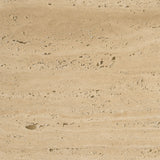 Tavora Ribbed Square Travertine Coffee Table by Mercana at Eve Furniture
