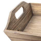 Tawny (Set of 2) Natural Wooden Trays by Mercana at Eve Furniture