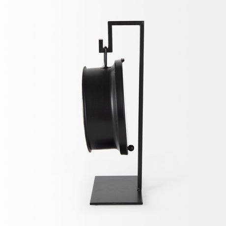Taxz Metallic Brown Metal Hanging Table Clock by Mercana at Eve Furniture