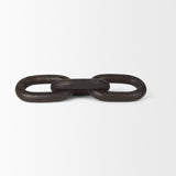 Tayla Large Black-Brown Wood Chain Link by Mercana at Eve Furniture