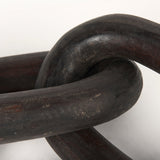 Tayla Large Black-Brown Wood Chain Link by Mercana at Eve Furniture
