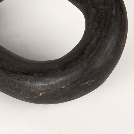Tayla Large Black-Brown Wood Chain Link by Mercana at Eve Furniture