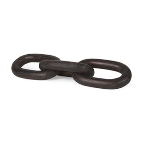 Tayla Large Black-Brown Wood Chain Link by Mercana at Eve Furniture