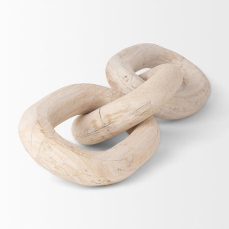 Tayla Large Blonde Wood Chain Link by Mercana at Eve Furniture