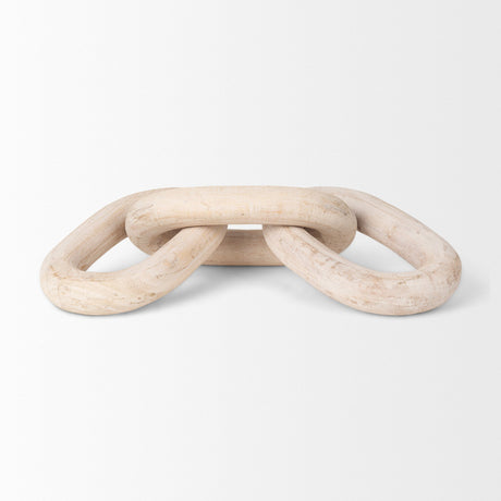 Tayla Large Blonde Wood Chain Link by Mercana at Eve Furniture