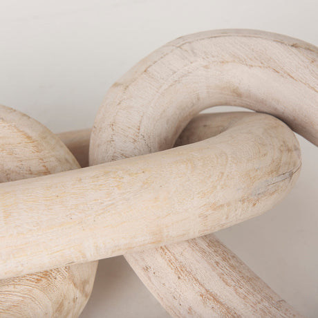Tayla Large Blonde Wood Chain Link by Mercana at Eve Furniture