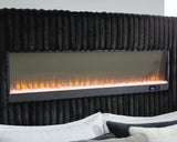 Tayleena Black King Upholstered Bed by Ashley at Eve Furniture