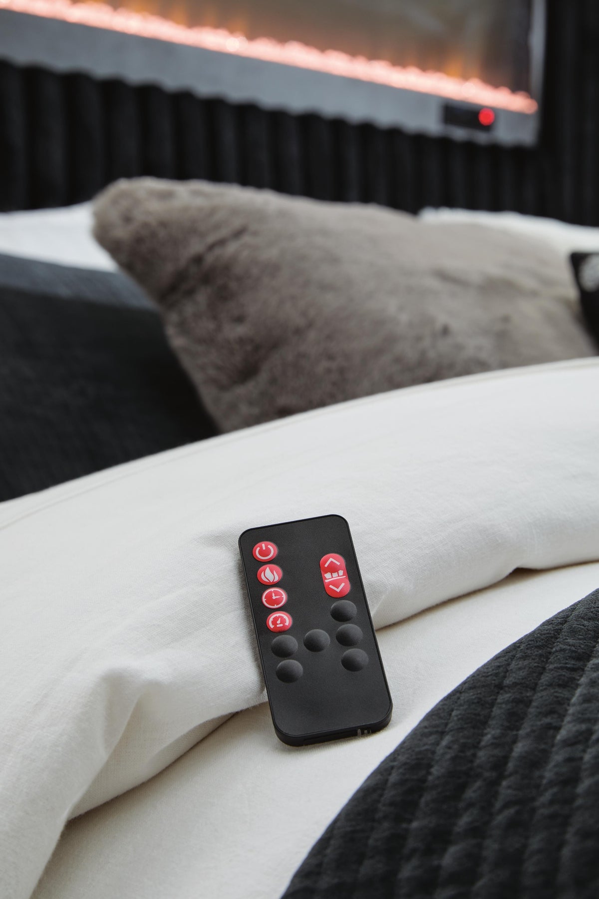 Tayleena Black King Upholstered Bed by Ashley at Eve Furniture