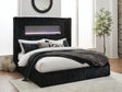Tayleena Black Queen Upholstered Bed by Ashley at Eve Furniture