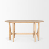 Taylin Light Brown Solid Wood Desk by Mercana at Eve Furniture