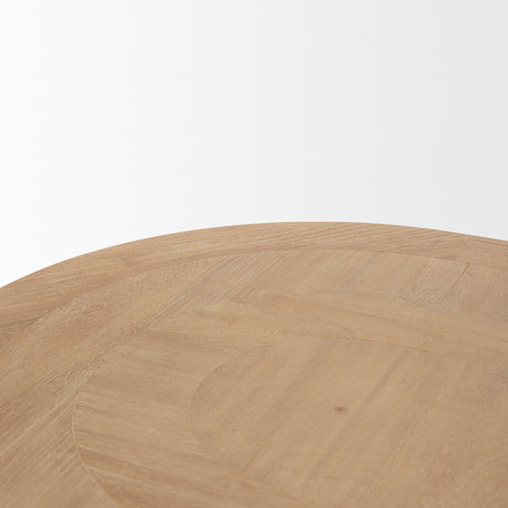 Taylin Light Brown Solid Wood Desk by Mercana at Eve Furniture