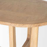 Taylin Light Brown Solid Wood Desk by Mercana at Eve Furniture