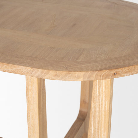 Taylin Light Brown Solid Wood Desk by Mercana at Eve Furniture