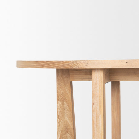 Taylin Light Brown Solid Wood Desk by Mercana at Eve Furniture