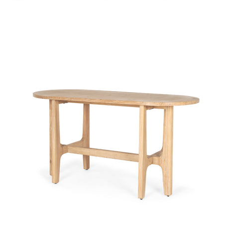 Taylin Light Brown Solid Wood Desk by Mercana at Eve Furniture