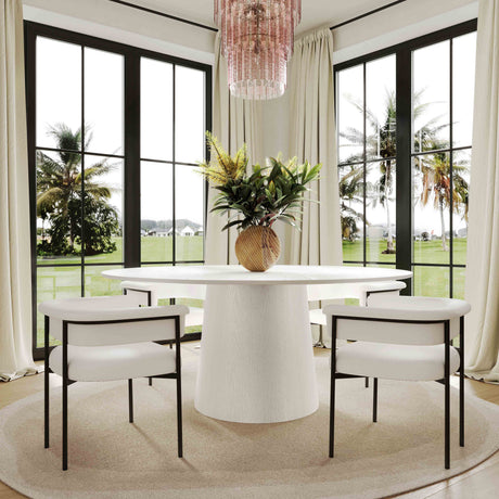 Taylor Performance Linen Dining Chair by TOV Furniture at Eve Furniture