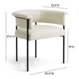 Taylor Performance Vegan Leather Dining Chair by TOV Furniture at Eve Furniture