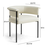 Taylor Performance Vegan Leather Dining Chair by TOV Furniture at Eve Furniture